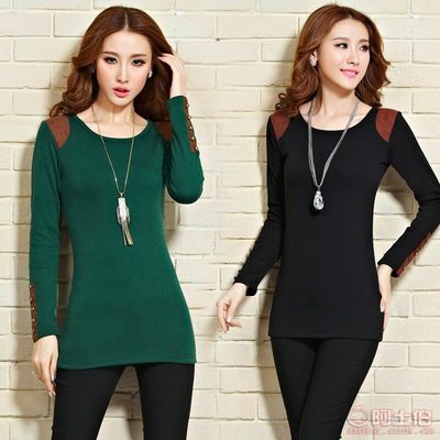 【8C-111冬季中長(zhǎng)款加絨加厚打底衫女上衣外穿保暖修身顯瘦長(zhǎng)袖包臀連6388】深圳市南山區(qū)七彩紛服飾批發(fā)商行 - 產(chǎn)品庫(kù)